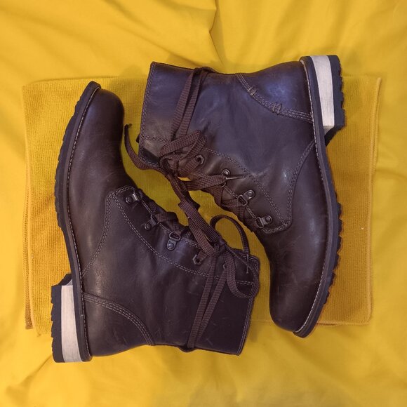 Brown Leather Women's Boots - Picture 1 of 6